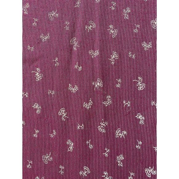 Girl’s Basic Editions Drapey Burgundy,  floral-print dress - Picture 4 of 4